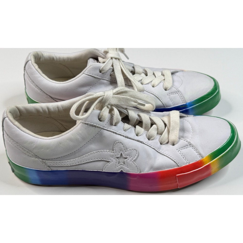 Converse Golf le Fleur Rainbow Low Top Sneakers Size Men 10‎ - Women 12